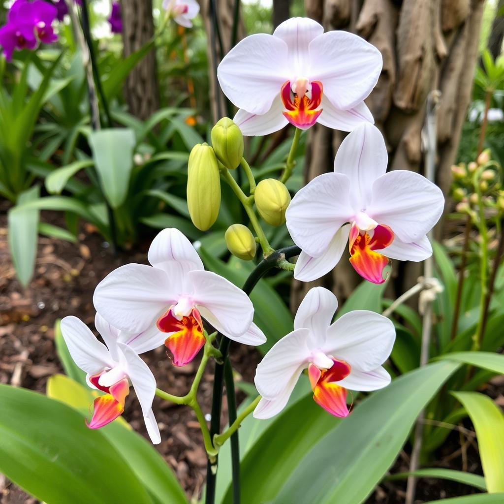 Orchids growing in Florida